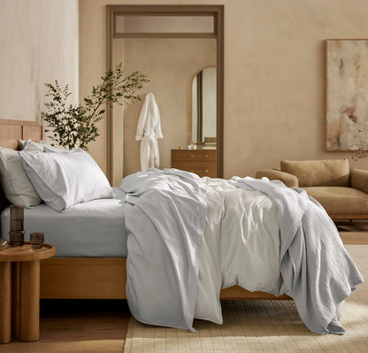 Signature Vintage Washed "No Flat Sheet" Sheet Set
