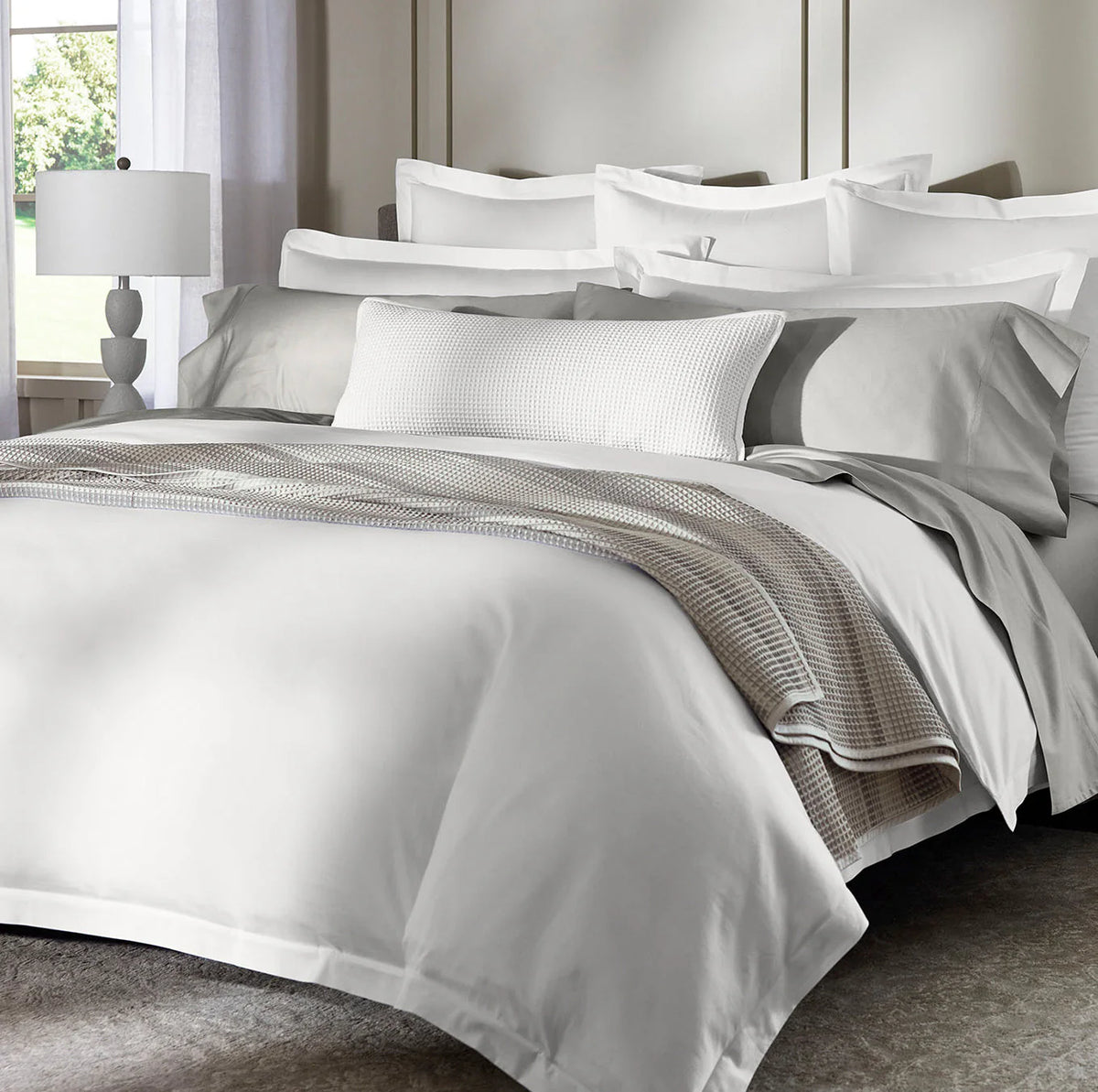 Waffle Pillow Cover - White