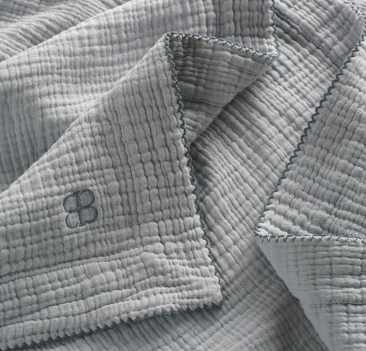 Dream Baby Blanket - Shore/Bluestone Picot