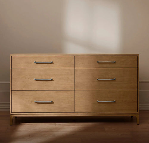 6-Drawer Wood Dresser - Bluff