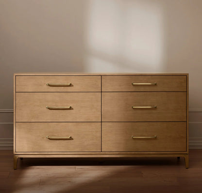 6-Drawer Wood Dresser - Bluff
