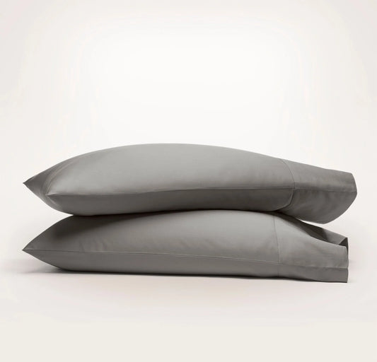 Signature Hemmed Pillowcase Set - Stone