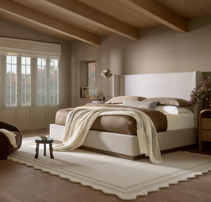 Signature Hemmed Duvet Set - Walnut