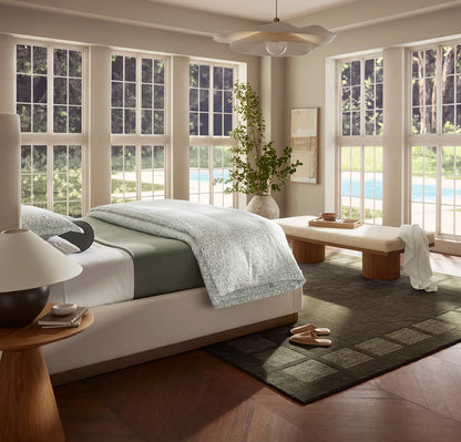 Signature Textured Stitch Quilt - Sageleaf