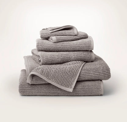 Turkish Ribbed Bath Towel Set