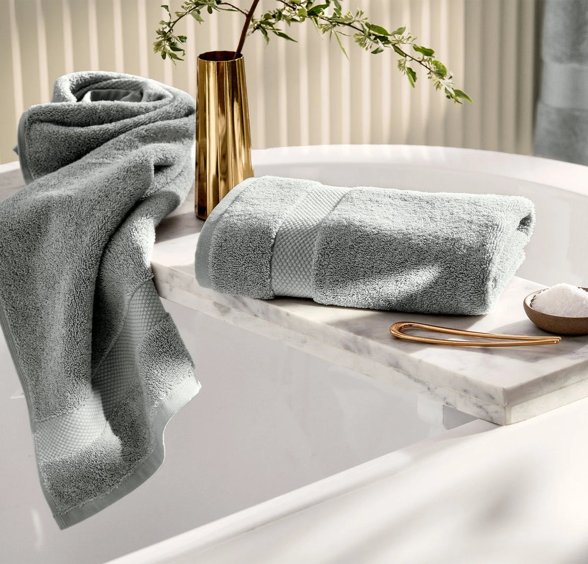 Plush Hand Towels (Pair) - Shore