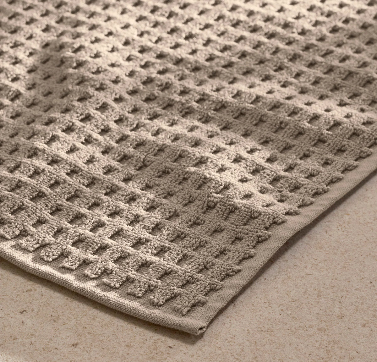 Turkish Waffle Bath Mat - Oak