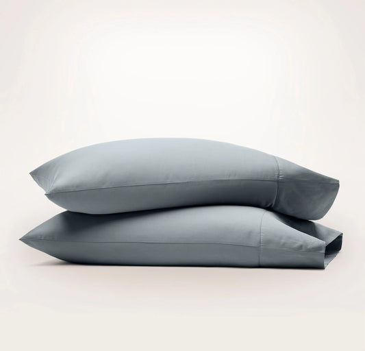 Signature Hemmed Pillowcase Set - Bluestone