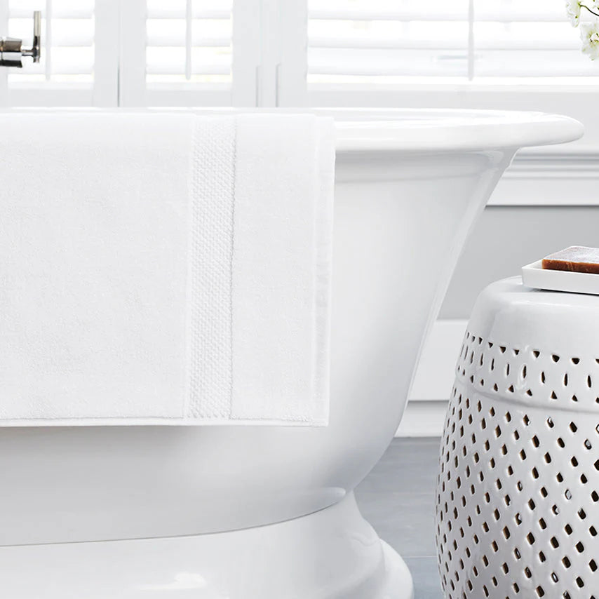 Plush Bath Mat - White