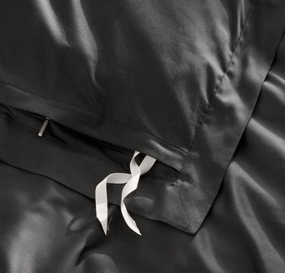 Signature Hemmed Duvet Set - Night