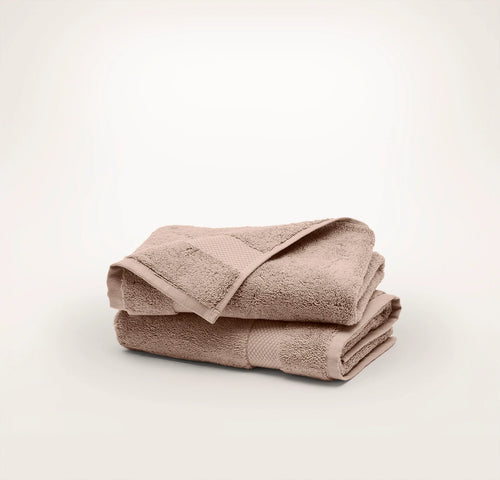 Plush Hand Towels (Pair) - Dusty Rose