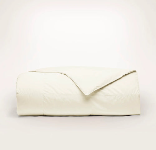 Percale Quilted Down Alternative Comforter - Cream