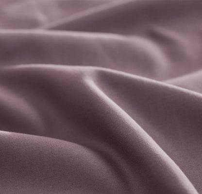 Percale Hemmed Sheet Set - Plum