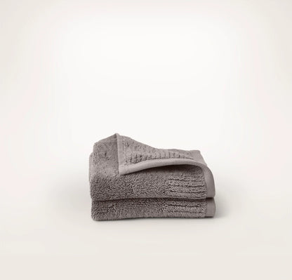 Turkish Ultra Plush Washcloths (Pair) - Stone