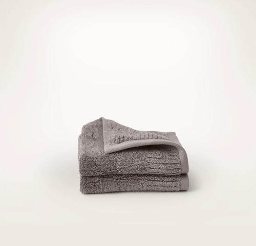 Turkish Ultra Plush Washcloths (Pair) - Stone