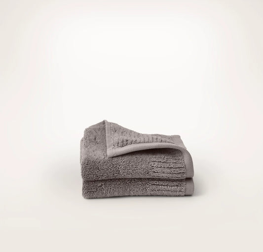 Turkish Ultra Plush Washcloths (Pair) - Stone