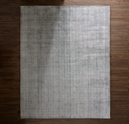 Two-Tone Ribbed Rug - Bluestone/Shore
