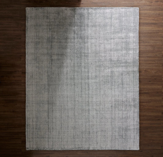 Two-Tone Ribbed Rug - Bluestone/Shore
