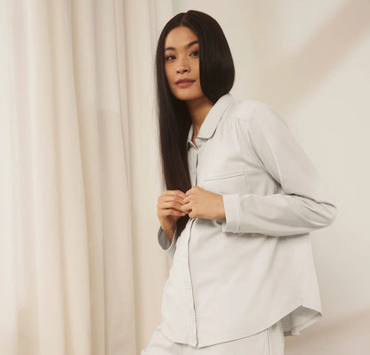 Soft Knit Long Sleeve & Pants Pajama Set - Mist