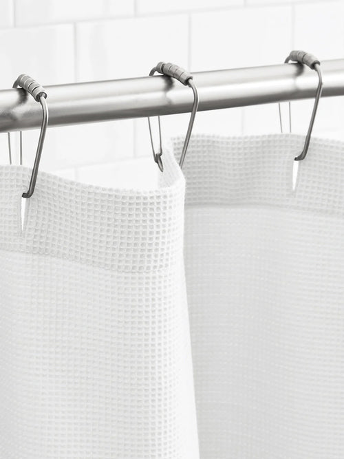 Waffle Shower Curtain - White