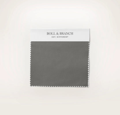 Signature Hemmed Fabric Swatch - Stone Textured Stripe