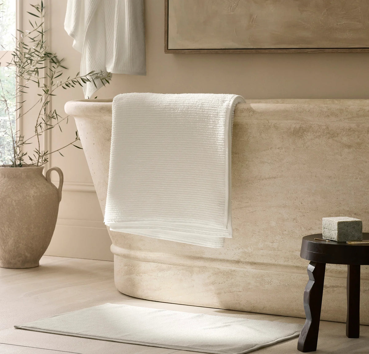 Turkish Ribbed Bath Sheet Set