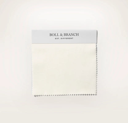 Percale Vintage Washed Fabric Swatch - Vintage Cream