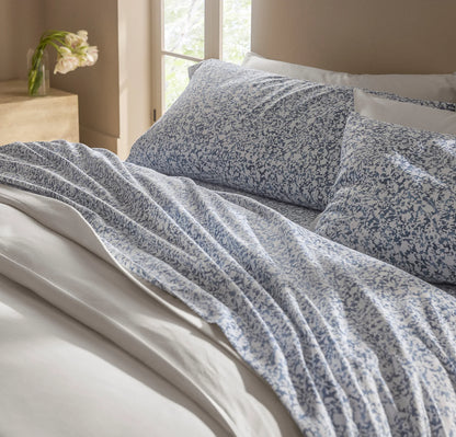 Percale Hemmed Pillowcase Set - Bay Garden