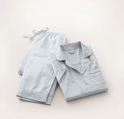 Signature Short Sleeve & Pants Pajama Set - Sky