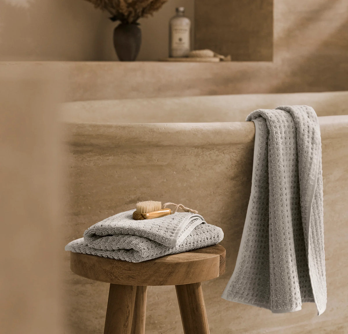 Turkish Waffle Bath Towel Set