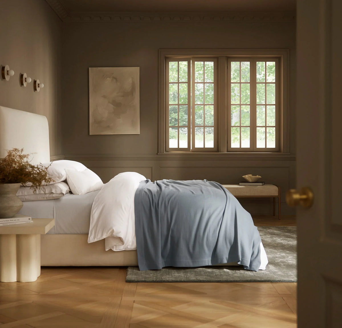 Essential Bed Blanket - Bluestone