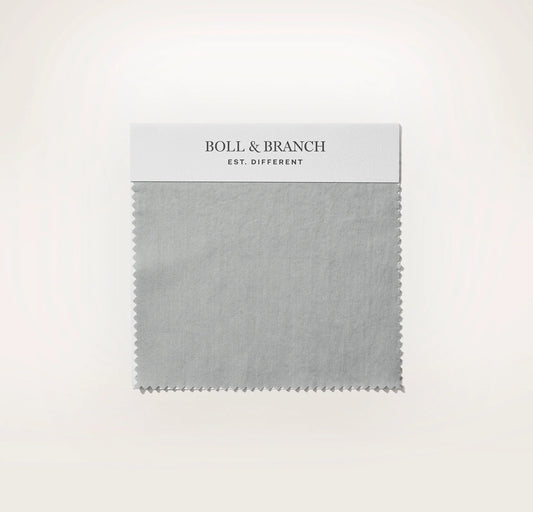Percale Vintage Washed Fabric Swatch - Vintage Shore