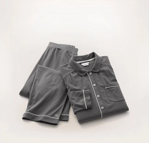 Soft Knit Long Sleeve & Pants Pajama Set - Night