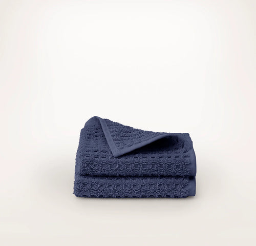 Turkish Waffle Washcloths (Pair) - Coastal Navy
