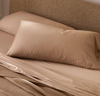 Signature Hemmed Pillowcase Set - Camel