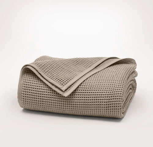 Waffle Bed Blanket - Oak