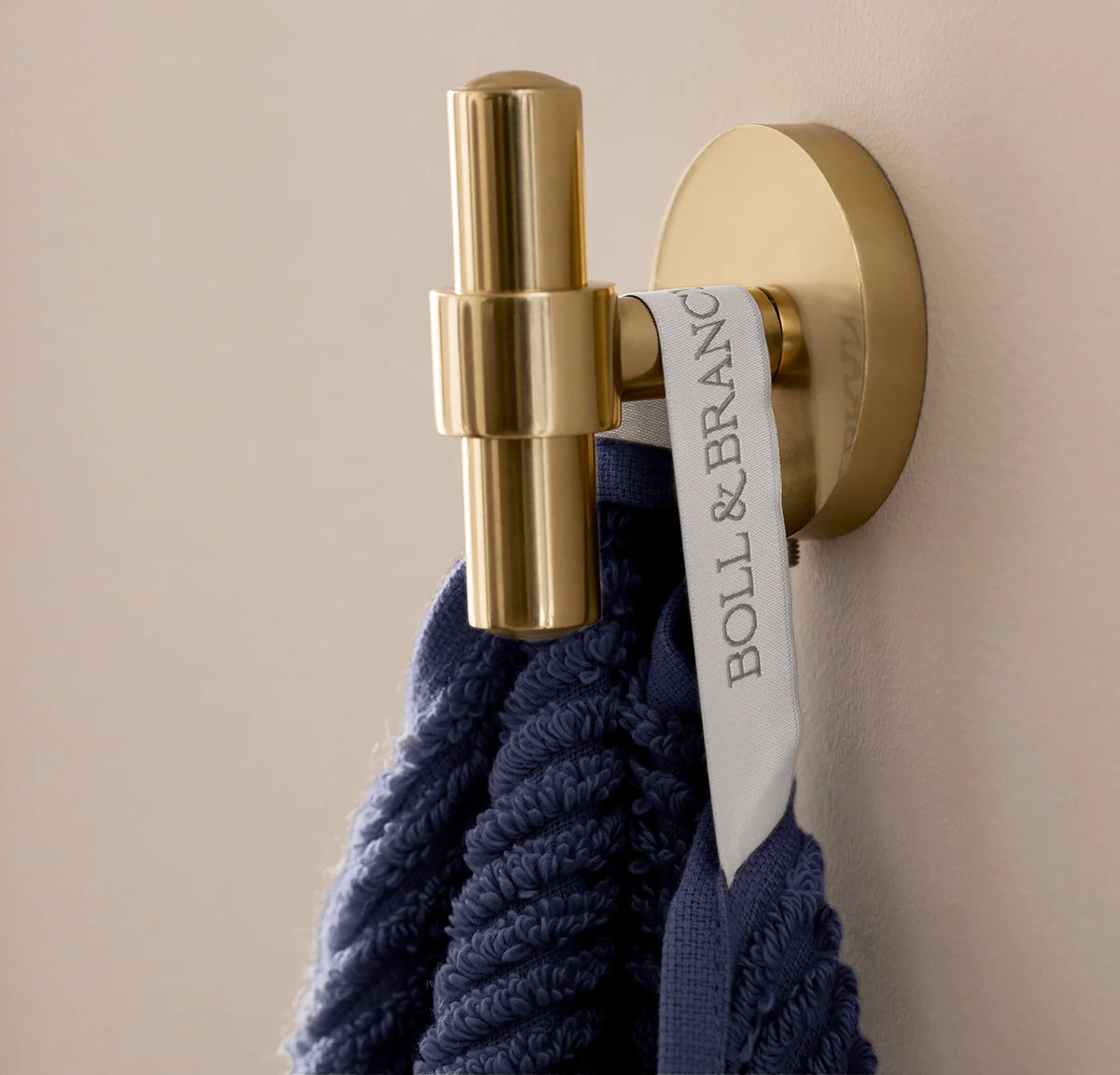 Turkish Ribbed Bath Towel - Coastal Navy