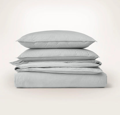 Percale Vintage Washed Duvet Set - Vintage Shore