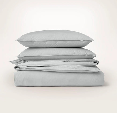 Percale Vintage Washed Duvet Set - Vintage Shore
