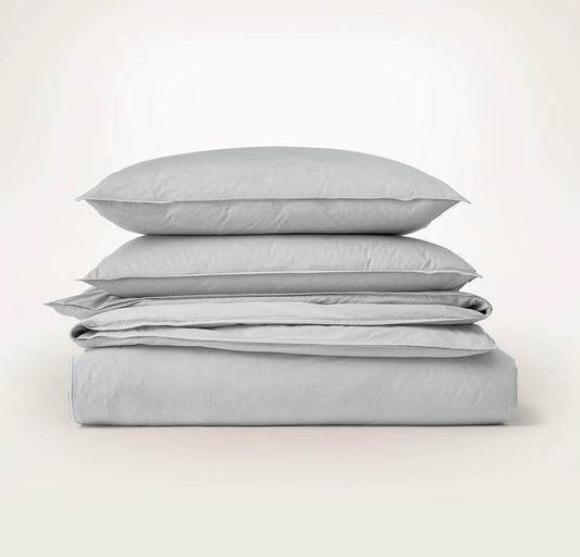 Percale Vintage Washed Duvet Set - Vintage Shore