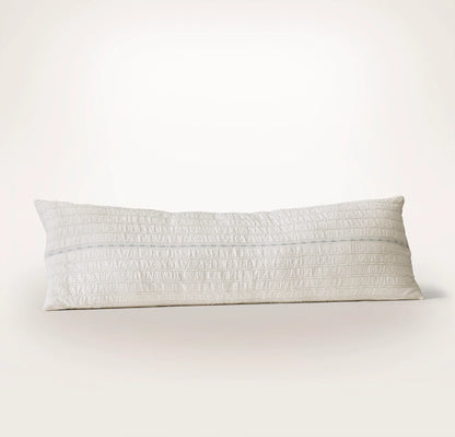 Tideline Pillow Cover (Grand Lumbar) - Cream/Hydrangea