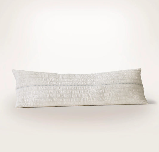 Tideline Pillow Cover (Grand Lumbar) - Cream/Hydrangea