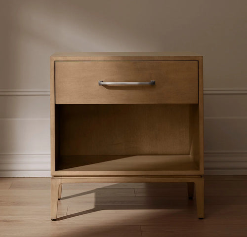 Single Drawer Wood Nightstand - Bluff