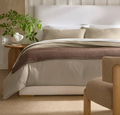 Waffle Bed Blanket - Walnut