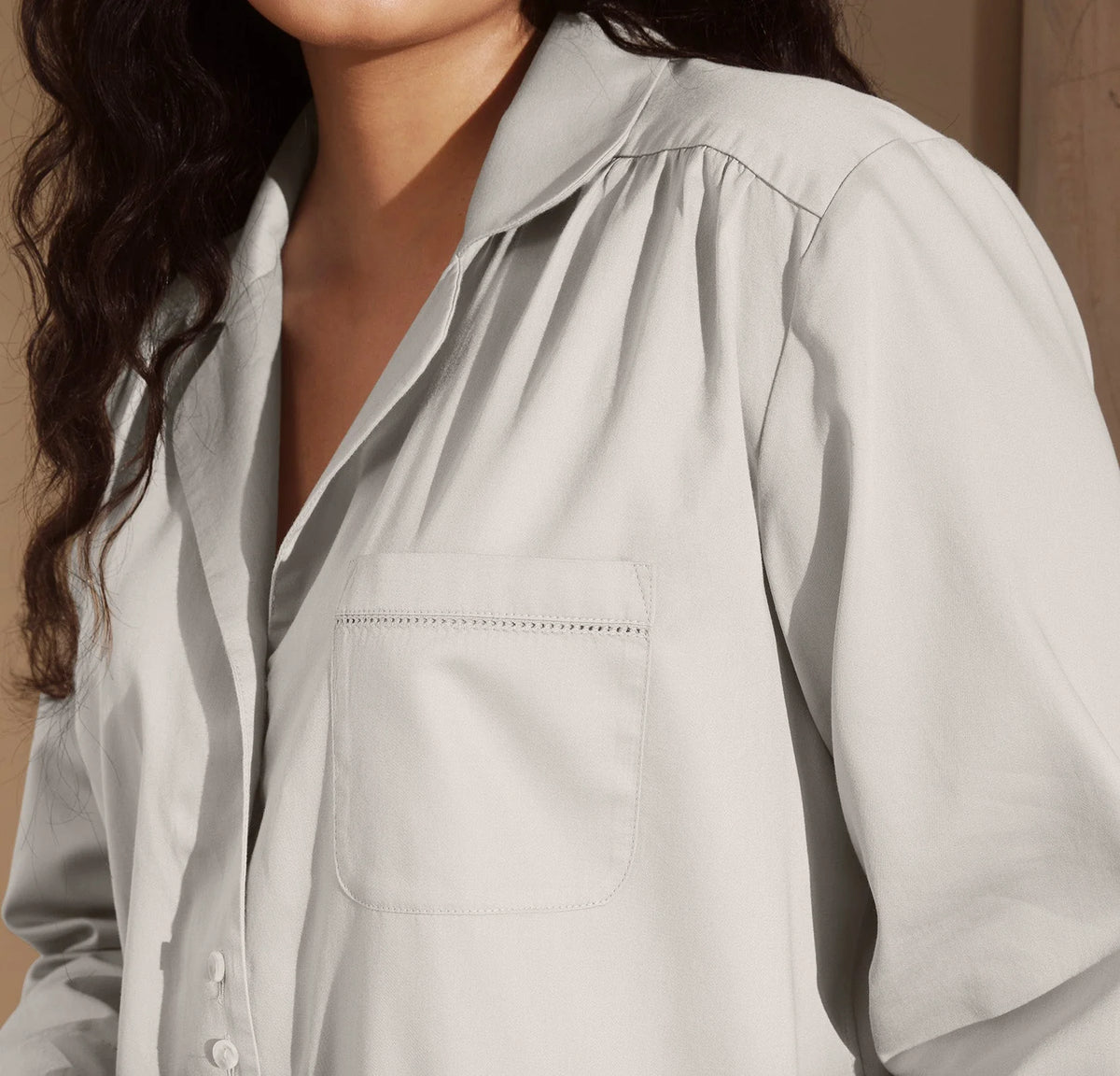 Signature Long Sleeve & Pants Pajama Set - Pewter