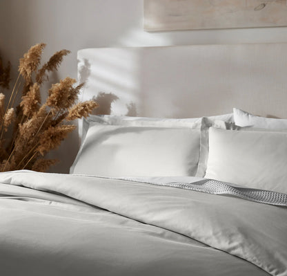 Signature Hemmed Duvet Set - Mist