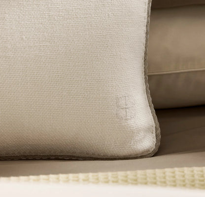 Threadmark Pillow Cover (Petite Lumbar) - Soft White/Melange Natural