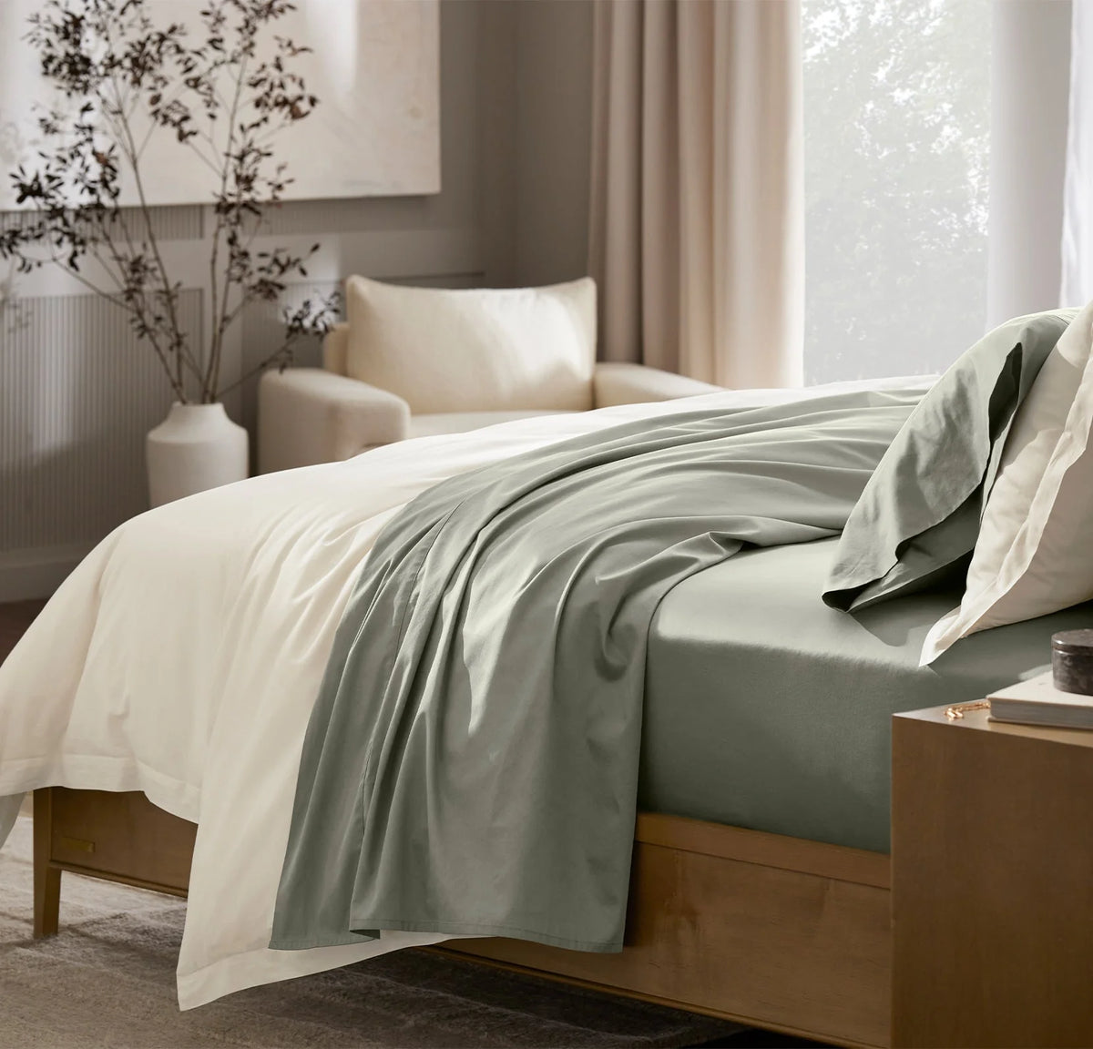 Signature Hemmed Sheet Set - Sageleaf