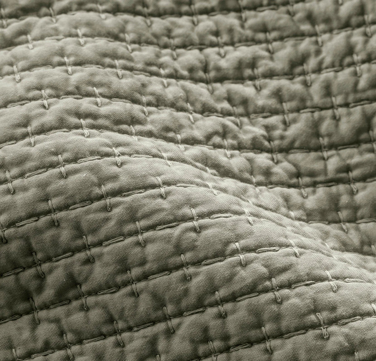 Signature Textured Stitch Quilt - Sageleaf