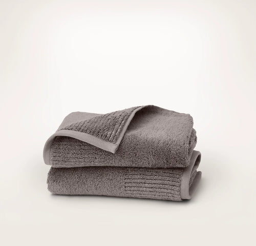 Turkish Ultra Plush Hand Towels (Pair) - Stone